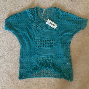 crotchet short sleeve top